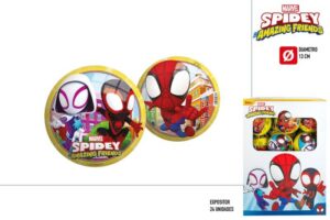 SPIDEY PELOTA PVC D13CM-DISP 24