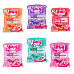 JELLY BANDS PULSERAS PERFUMADAS CON CHARMS, LETRAS Y CONECTORES