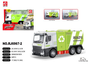 CAMION RECICLAJE METAL 15,5 CM RETROFRICCION