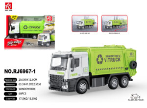 CAMION BASURA METAL 17.5 CM RETROFRICCION