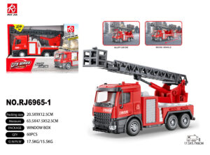 CAMION BOMBERO ESCALERA METAL 17.5 CM RETROFRICCION