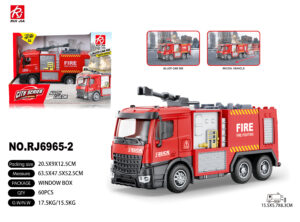 CAMION EMERGENCIAS BOMBEROS METAL 15.5 CM RETROFRICCION