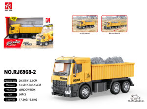 CAMION VOLQUETE METAL 15.5 CM RETROFRICCION