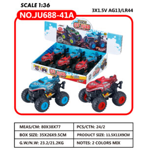 COCHE MONSTER SHARK CON LUCES (EXP.6) 11.5x11x9cm