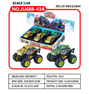 COCHE MONSTER SPEED BEATLES CON LUCES (EXP.6) 11.5x11x9