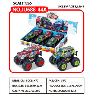 COCHE MONSTER 100 RAPID CON LUCES (EXP.6) 115x11x9cm