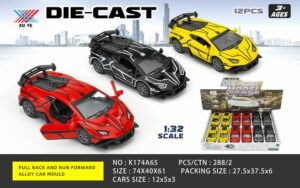 SUPERCAR DIE-CAST 1:32-COLORES SURTIDOS (EXP.12) 12x5x3