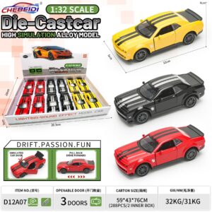 COCHE METAL CLASICO 3 PUERTAS 12 CM (EXP.12) 12X5X4cm