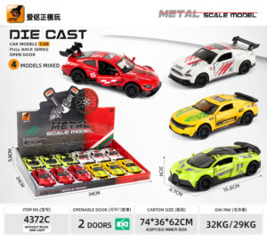 COCHE DEPORTIVO METAL 2 PUERTAS 10,8 CM (EXP.12)
