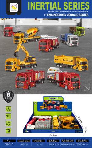 CAMION CONSTRUCCION FRICCION SURTIDO 26CM (EXP.8)