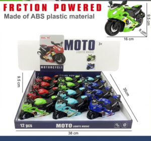 MOTO FRICCION SURTIDO 16CM (EXP.12)