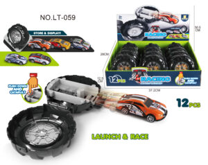 LANZADOR FORMA DE RUEDA. COCHE INCLUIDO (EXP.12)