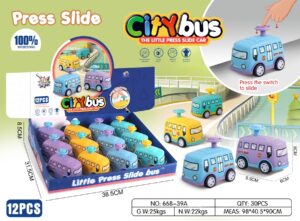 AUTOBUS INFANTIL DE PULSADOR 9CM (EXP.12)