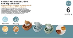 SET 3 BARCAS CON MASCOTAS 6 PIEZAS +18 MESES