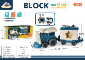 TREN CON ENCAJABLES 31x12cm +18 MESES