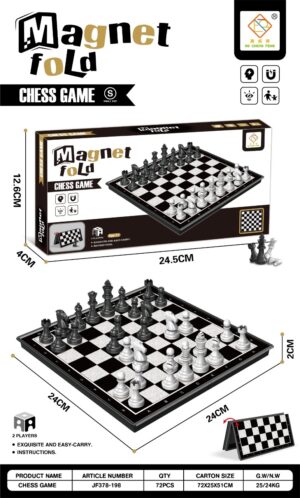JUEGO AJEDREZ MAGNETICO 24X24 CM