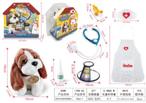 SET VETERINARIO CON PERRO DE PELUCHE