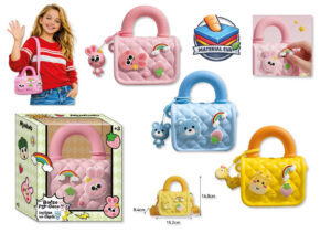 BOLSO POP DECO MINI CON CHARM Y ASA 16.80x15.20x8.40cm