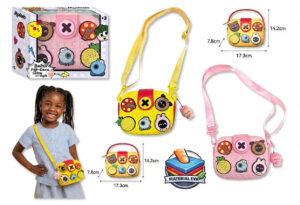 BOLSO POP DECO BANDOLERA CON CHARM Y ASA 14.20x17.20x7.80cm