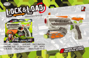 PISTOLA CON 6 BALAS BLANDAS COLORES SURTIDOS
