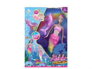 MUÑECA SIRENITA CON DELFIN 30cm