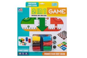 PARCHIS Y AJEDREZ 4 JUGADORES 40CM