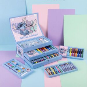 MALETIN DE ARTE STITCH & ANGEL - SET COLOREABLE