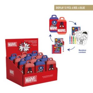 SET PAPELERIA SOPRESA MINI MALETIN AVENGERS EXP. 12