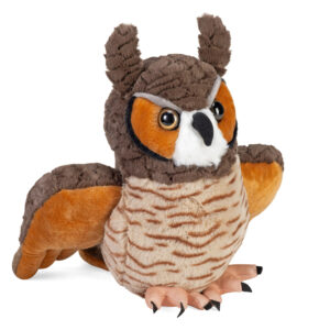 PELUCHE BUHO CORNUDO 30CM