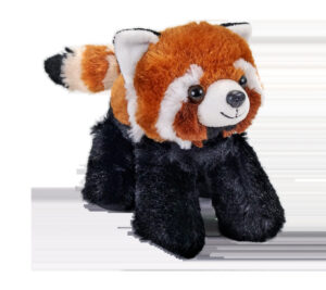 PELUCHE MINI PANDA ROJO 17CM