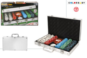 JUEGO DE POKER 300 FICHAS EN CAJA ALUMINIO