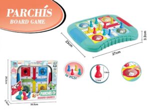 PARCHIS CON PULSADOR AUTOMATICO DE DADOS
