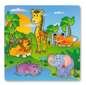 PUZZLE MADERA ANIMALES SALVAJES