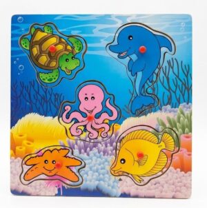 PUZZLE MADERA ANIMALES MARINOS