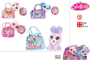 CUTEKINS MINI PELUCHE EN BOLSO 4 MODELOS - SURTIDO EXP.8