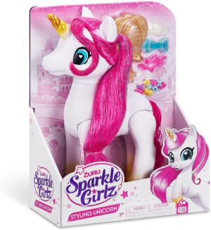 UNICORNIO SPARKLE 25CM CON ACCESORIOS