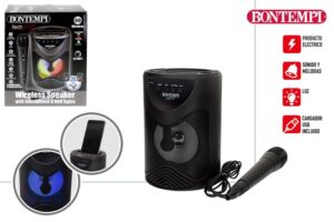 BONTEMPI - ALTAVOZ KARAOKE C/ MICRO Y LUCES 50W