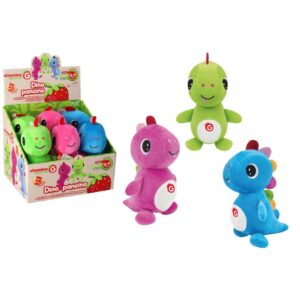 DINOSAURIO DE PELUCHE 18cm, 3 COLORES (EXP.6)