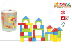 WOOMAX - CUBO 100 BLOQUES MADERA +18M